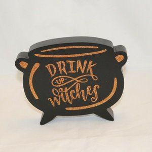 Primitives by Kathy HALLOWEEN Chunky Sitter Glitter Drink Up Witches Caldron
